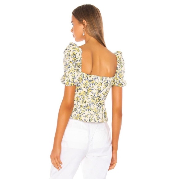 Yellow Floral Top - Picture 4 of 4